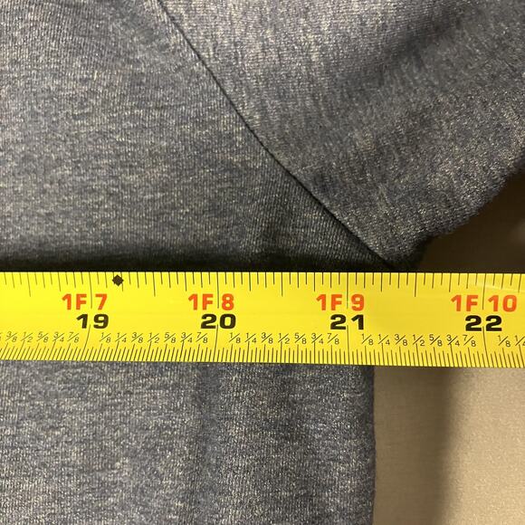 Travis Mathew Pullover Mens Large Blue Quarter Zip IFG Logo Golf Stretch Pockets - Picture 7 of 12